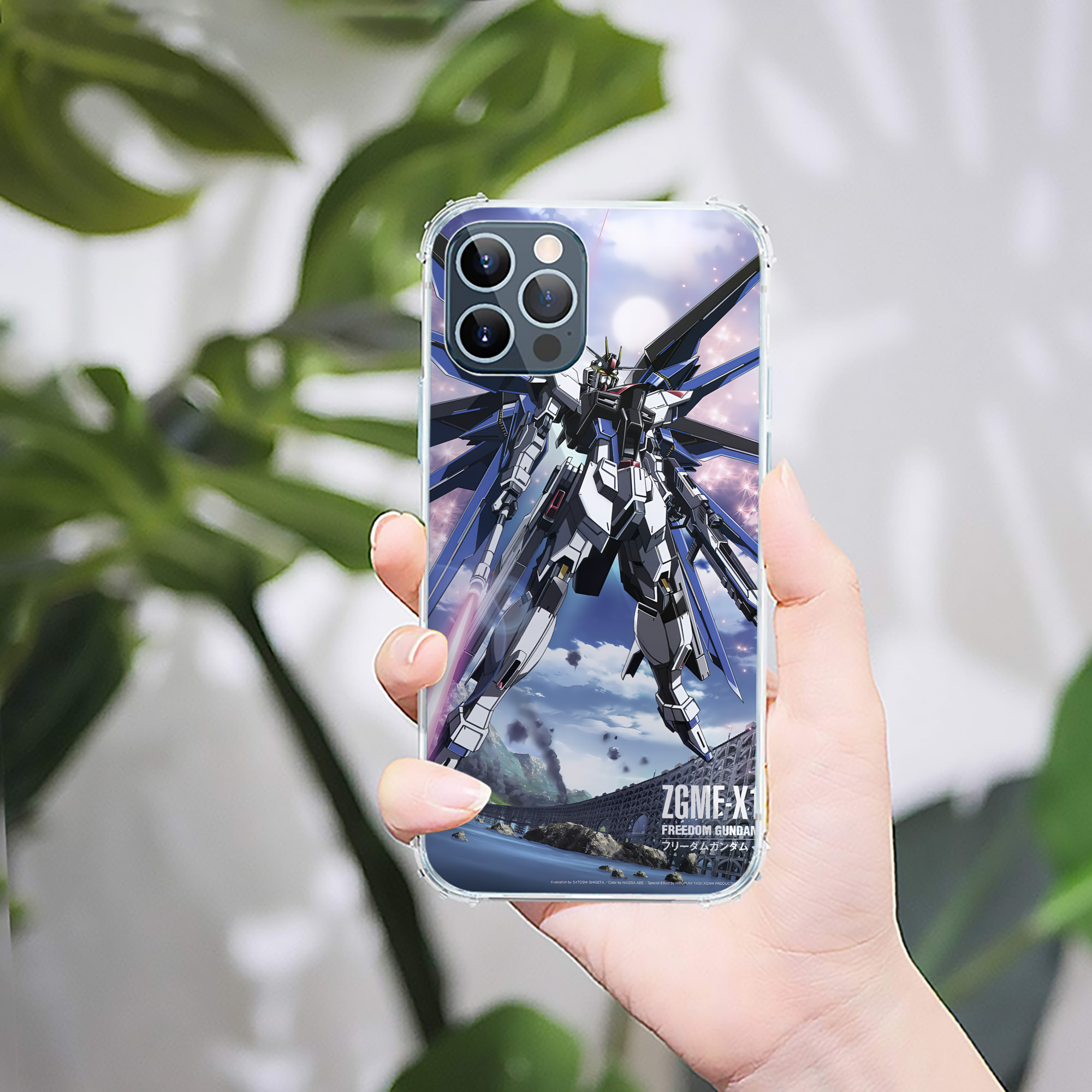 （画像用） 機動戦士ガンダム Mobile Suit Gundam 【iPhone 12シリーズ対応】透明スマホケース（クリアソフトケース）